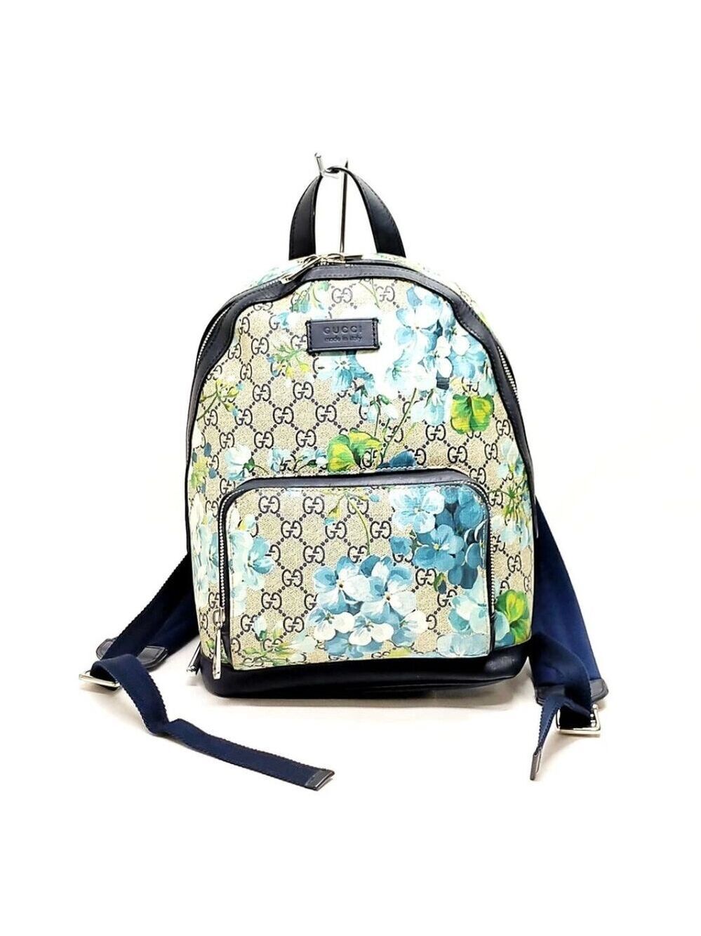 Gucci BackPack Bag Navy Blue PVC 880-061225